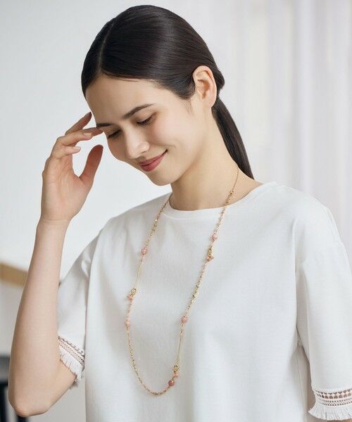 自由区 / ジユウク ネックレス・ペンダント・チョーカー | ストーンMIX ネックレス（ピンク）