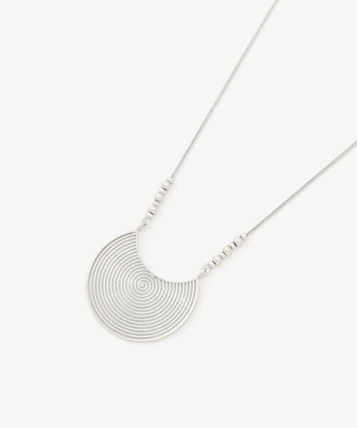 自由区 / ジユウク ネックレス・ペンダント・チョーカー | 【SHIHOさん着用・長さ調節可】スワール ネックレス（マットシルバー）