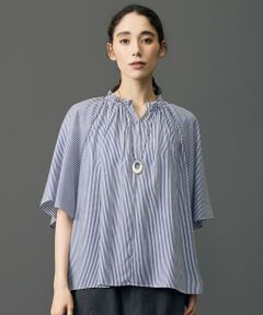自由区 / ジユウク シャツ・ブラウス | 【ご好評素材・新型追加・新色登場】リヨセルポプリンフリル ブラウス