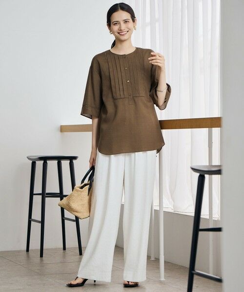 自由区 / ジユウク トートバッグ | 【SHIHOさん着用・可変デザイン・季節を彩る素材】ワイドライフィア トートバッグ | 詳細4