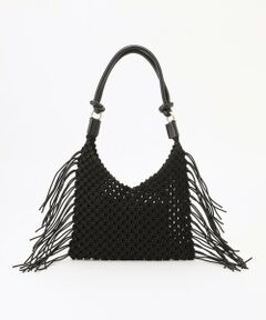 自由区 / ジユウク ショルダーバッグ | 【SHIHOさん着用・2WAY仕様・ポーチ付き】クロッシェフリンジ バッグ