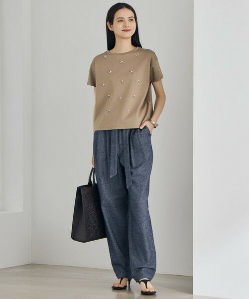 自由区 / ジユウク カットソー | ビジュー Tシャツ | 詳細3