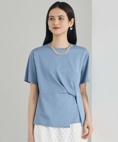 自由区 / ジユウク カットソー | ツイストディテール Tシャツ