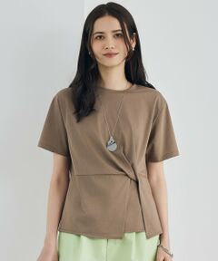 自由区 / ジユウク カットソー | ツイストディテール Tシャツ