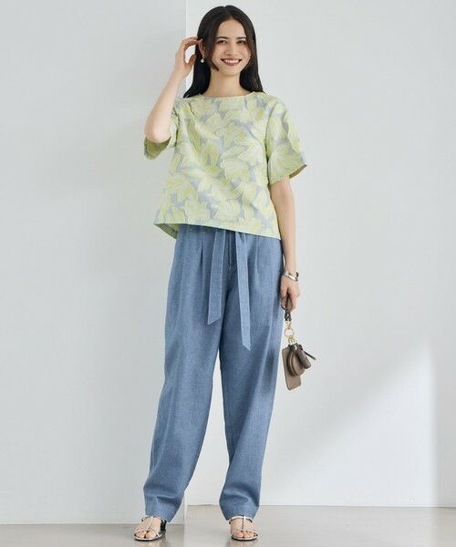 自由区 / ジユウク その他パンツ | 【カタログ掲載】コットンリネンシャンブレーテーパード パンツ | 詳細5