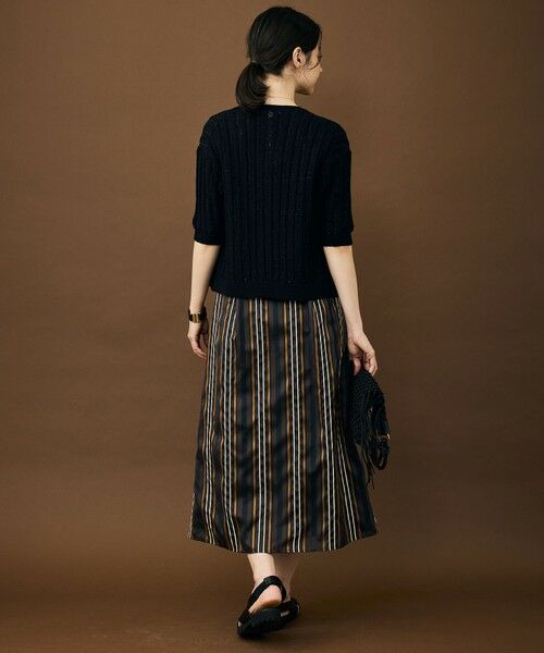 自由区 / ジユウク ミニ・ひざ丈スカート | 【カタログ掲載・セットアップ対応】マルチストライプジャカード スカート | 詳細7