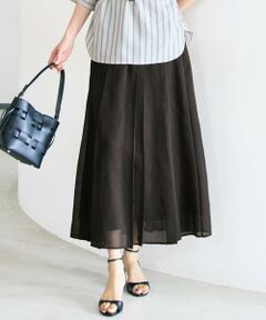 自由区 / ジユウク ミニ・ひざ丈スカート | 【カタログ掲載】オーガンジープリーツ スカート