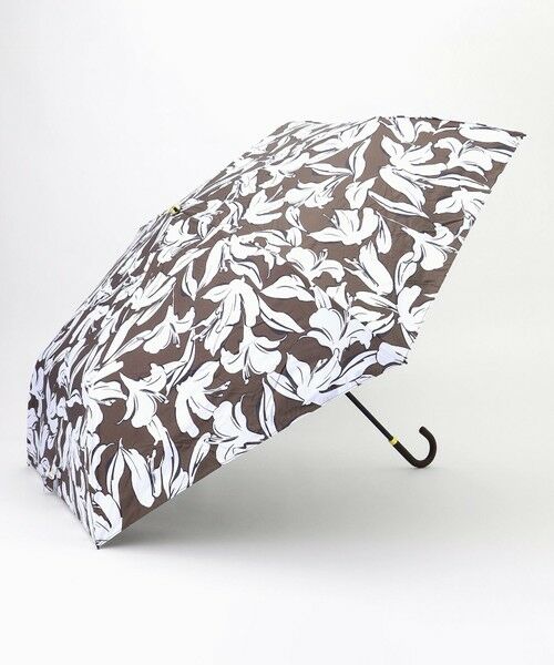 自由区 / ジユウク 傘 | ボタニカルプリント アンブレラ（ブラウン）