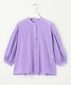 自由区 / ジユウク シャツ・ブラウス | 【SHIHOさん着用・前開き】バンドカラーコットン ブラウス