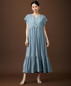 自由区 / ジユウク ドレス | 【WEB限定・大人気素材・新型追加】エアリーツイルティアード ワンピース