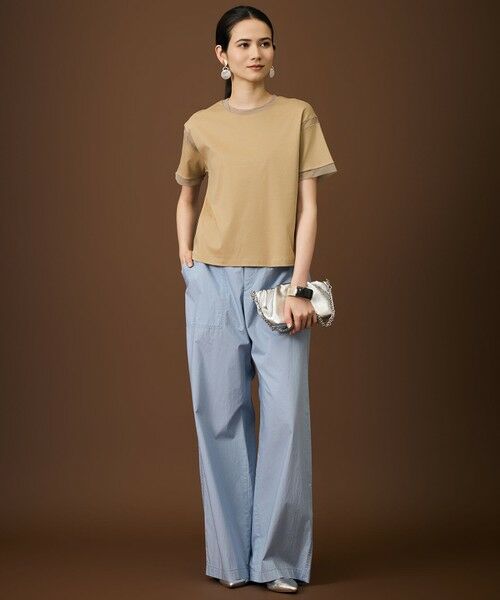 自由区 / ジユウク その他パンツ | 【SHIHOさん着用・セットアップ対応】ハイカウントブロードワイド ベイカーパンツ | 詳細8