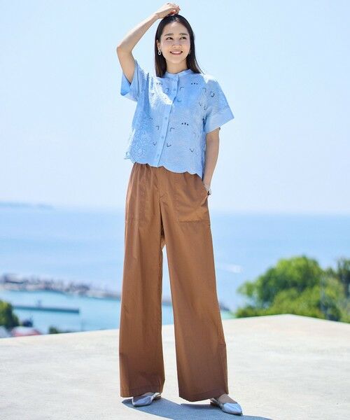 自由区 / ジユウク その他パンツ | 【SHIHOさん着用・セットアップ対応】ハイカウントブロードワイド ベイカーパンツ | 詳細18