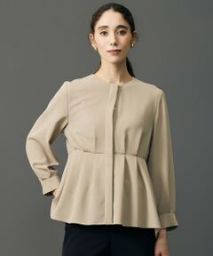 自由区 / ジユウク シャツ・ブラウス | ツイストワルツツイルタック ブラウス