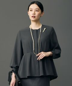 自由区 / ジユウク シャツ・ブラウス | ツイストワルツツイルタック ブラウス