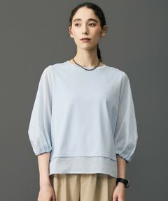 自由区 / ジユウク カットソー | 【レイヤード風】ウーブンライクジャージードッキング カットソー
