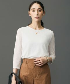 自由区 / ジユウク カットソー | 【着まわし力抜群】レーシージャカード インナー