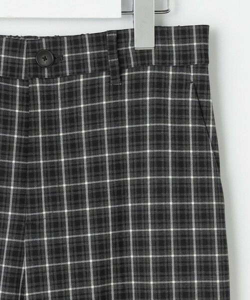 自由区 / ジユウク その他パンツ | 【定番人気・新色】TRギャバチェック柄ストレート パンツ | 詳細9