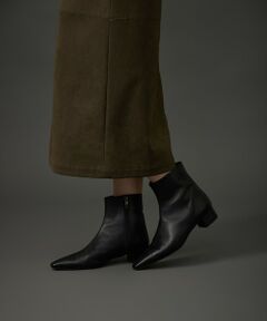 自由区 / ジユウク ブーツ（ロング丈） | 【ローヒール】ポインテッドショート ブーツ