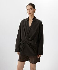 JNBY / ジェーエヌビーワイ シャツ・ブラウス | Ribbon Detail Pullover Shirt / リボンプルオーバーシャツブラウス