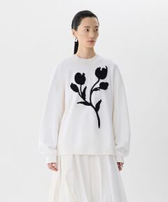 JNBY / ジェーエヌビーワイ スウェット | 3D Floral Sweatshirt / フローラルスウェットシャツ