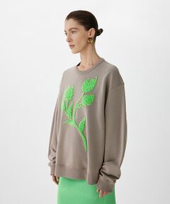JNBY / ジェーエヌビーワイ スウェット | 3D Floral Sweatshirt / フローラルスウェットシャツ