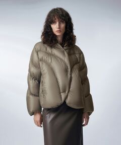 ⭐︎週末限定価格⭐︎【美品】ロングダウンコートドレス Sサイズ ブラック B.C STOCK（ベーセーストック）の「ロングステンカラーダウン