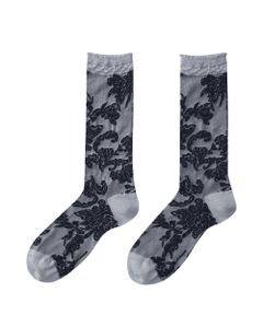 JNBY / ジェーエヌビーワイ ソックス | Botanical-jacquard Stretch-cotton Socks  / ボタニカルジャカードコットンソックス