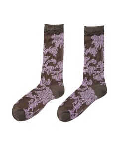 JNBY / ジェーエヌビーワイ ソックス | Botanical-jacquard Stretch-cotton Socks  / ボタニカルジャカードコットンソックス