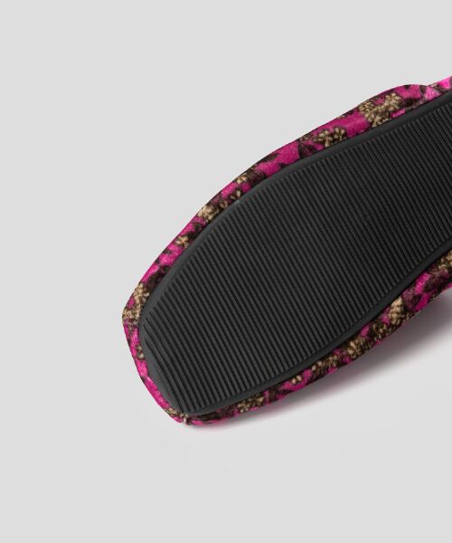 JNBY / ジェーエヌビーワイ その他小物 | HOME Floral-pattern Velvet Square-toe Slippers | 詳細7