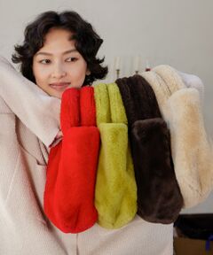 JNBY / ジェーエヌビーワイ ハンドバッグ | HOME Fur Mini Tote bag / ファーミニバッグ