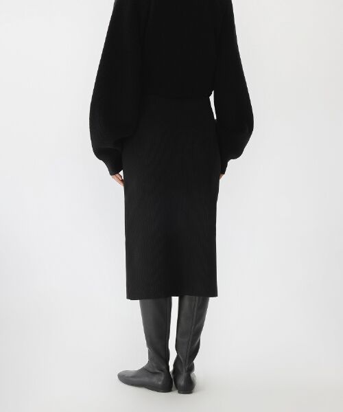 JNBY / ジェーエヌビーワイ ミニ・ひざ丈スカート | Elegant Ribbed Knit Pencil Skirt / リブニットスカート | 詳細2