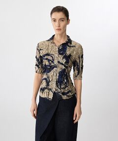 JNBY / ジェーエヌビーワイ シャツ・ブラウス | Brushstroke Floral Crinkled Shirt / シャツブラウス