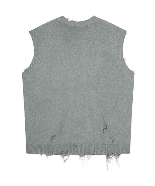 JNBY / ジェーエヌビーワイ ベスト | Distressed Bloom Knit Vest / ニットベスト | 詳細17