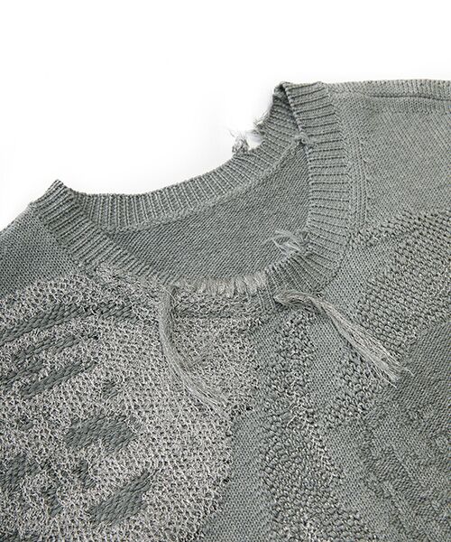 JNBY / ジェーエヌビーワイ ベスト | Distressed Bloom Knit Vest / ニットベスト | 詳細18