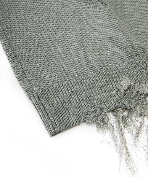 JNBY / ジェーエヌビーワイ ベスト | Distressed Bloom Knit Vest / ニットベスト | 詳細20