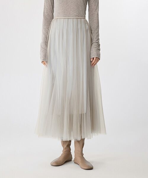 JNBY/ジェーエヌビーワイ Soft Glow Tulle Skirt RICE S JNBY/ジェーエヌビーワイ Soft Glow Tulle Skirt RICE S