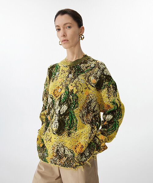 JNBY / ジェーエヌビーワイ ニット・セーター | Distressed Floral Sweater / フローラルセーター / ニット | 詳細1
