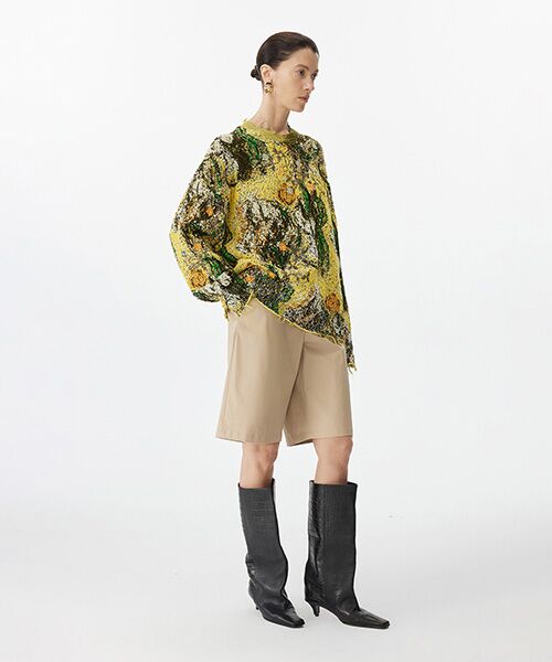 JNBY / ジェーエヌビーワイ ニット・セーター | Distressed Floral Sweater / フローラルセーター / ニット | 詳細2