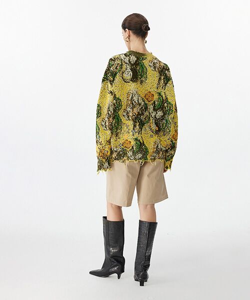 JNBY / ジェーエヌビーワイ ニット・セーター | Distressed Floral Sweater / フローラルセーター / ニット | 詳細4