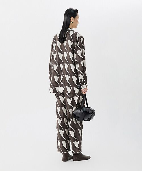 JNBY / ジェーエヌビーワイ テーラードジャケット | Urban Graphic Linen Jacket / リネンジャケット | 詳細6