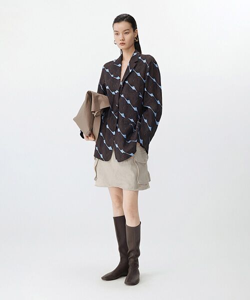 JNBY / ジェーエヌビーワイ テーラードジャケット | Urban Graphic Linen Jacket / リネンジャケット | 詳細14