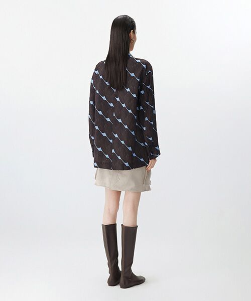 JNBY / ジェーエヌビーワイ テーラードジャケット | Urban Graphic Linen Jacket / リネンジャケット | 詳細15