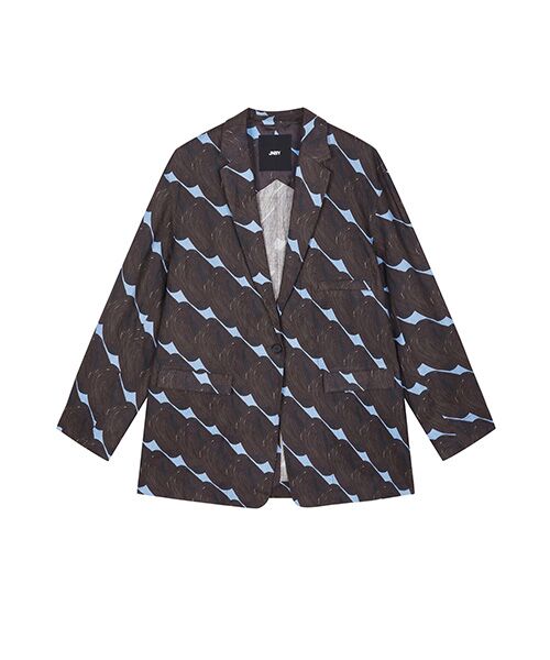 JNBY / ジェーエヌビーワイ テーラードジャケット | Urban Graphic Linen Jacket / リネンジャケット | 詳細16