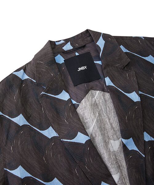 JNBY / ジェーエヌビーワイ テーラードジャケット | Urban Graphic Linen Jacket / リネンジャケット | 詳細19