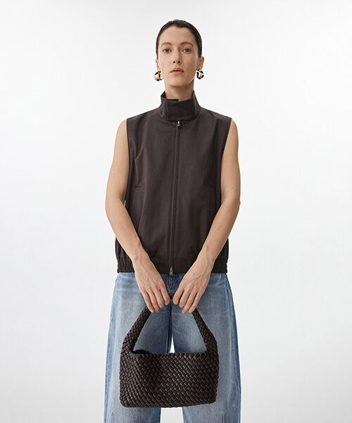 JNBY/ジェーエヌビーワイ Soft Braided Faux Leather Luxe Tote DARK CHOCOLATE ONE SIZE JNBY/ジェーエヌビーワイ Soft Braided Faux Leather Luxe Tote DARK CHOCOLATE ONE SIZE