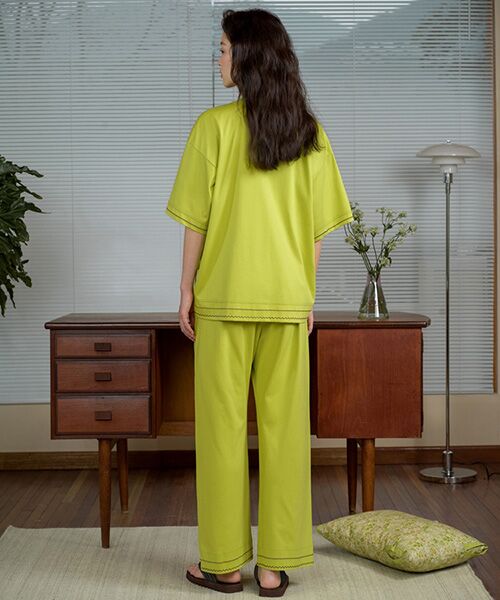 JNBY / ジェーエヌビーワイ ルームウェア | HOME Basic Loose-cut Genderless Cotton T-shirt / ジェンダーレスコットンTシャツ | 詳細3