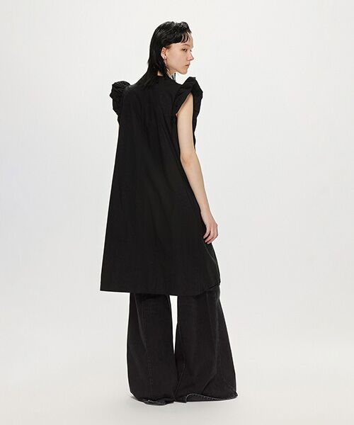 JNBY / ジェーエヌビーワイ ミニ丈・ひざ丈ワンピース | Cloud Large Pocket Zip-front Cotton Dress / ジップアップドレス | 詳細1