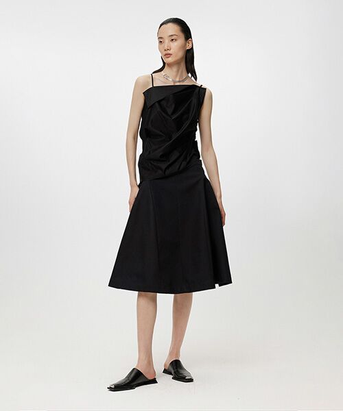 セール】 Classic Wearable Cotton Flared Midi Skirt