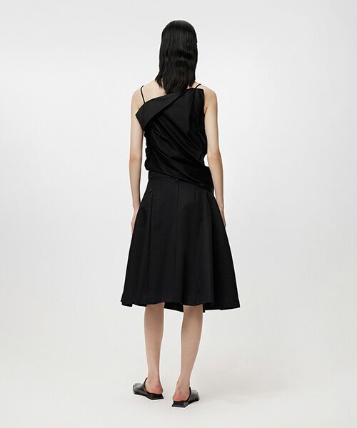 JNBY / ジェーエヌビーワイ ミニ・ひざ丈スカート | Classic Wearable Cotton Flared Midi Skirt / コットンフレアスカート | 詳細7