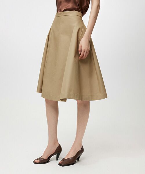 JNBY / ジェーエヌビーワイ ミニ・ひざ丈スカート | Classic Wearable Cotton Flared Midi Skirt / コットンフレアスカート | 詳細11